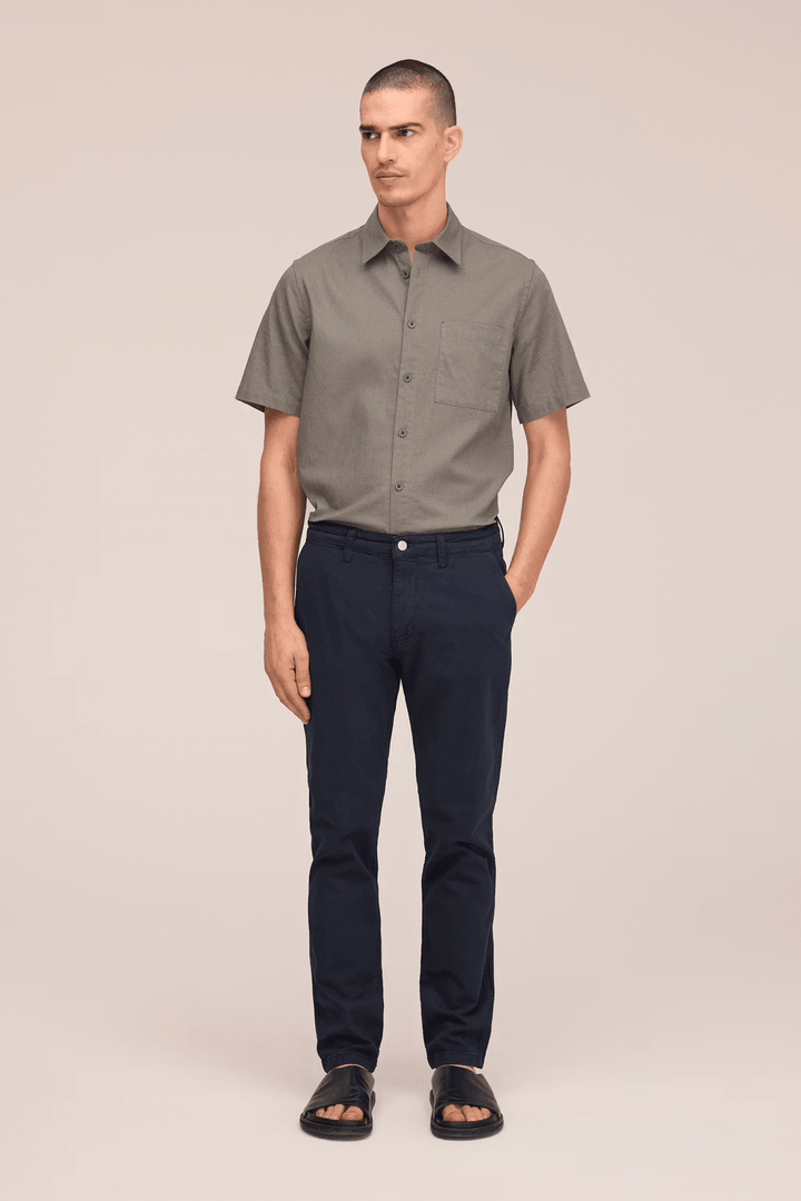 NN.07 - Pantalon chino slim en coton stretch Bleu marine - Lothaire
