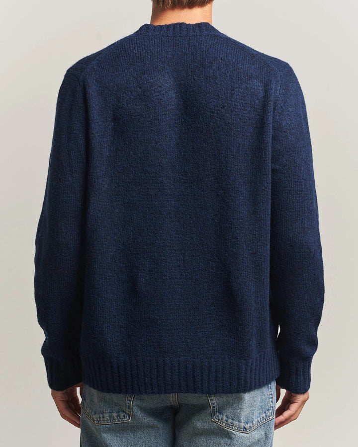 NN.07 - Pull Lee en laine mélangée Bleu marine - Lothaire