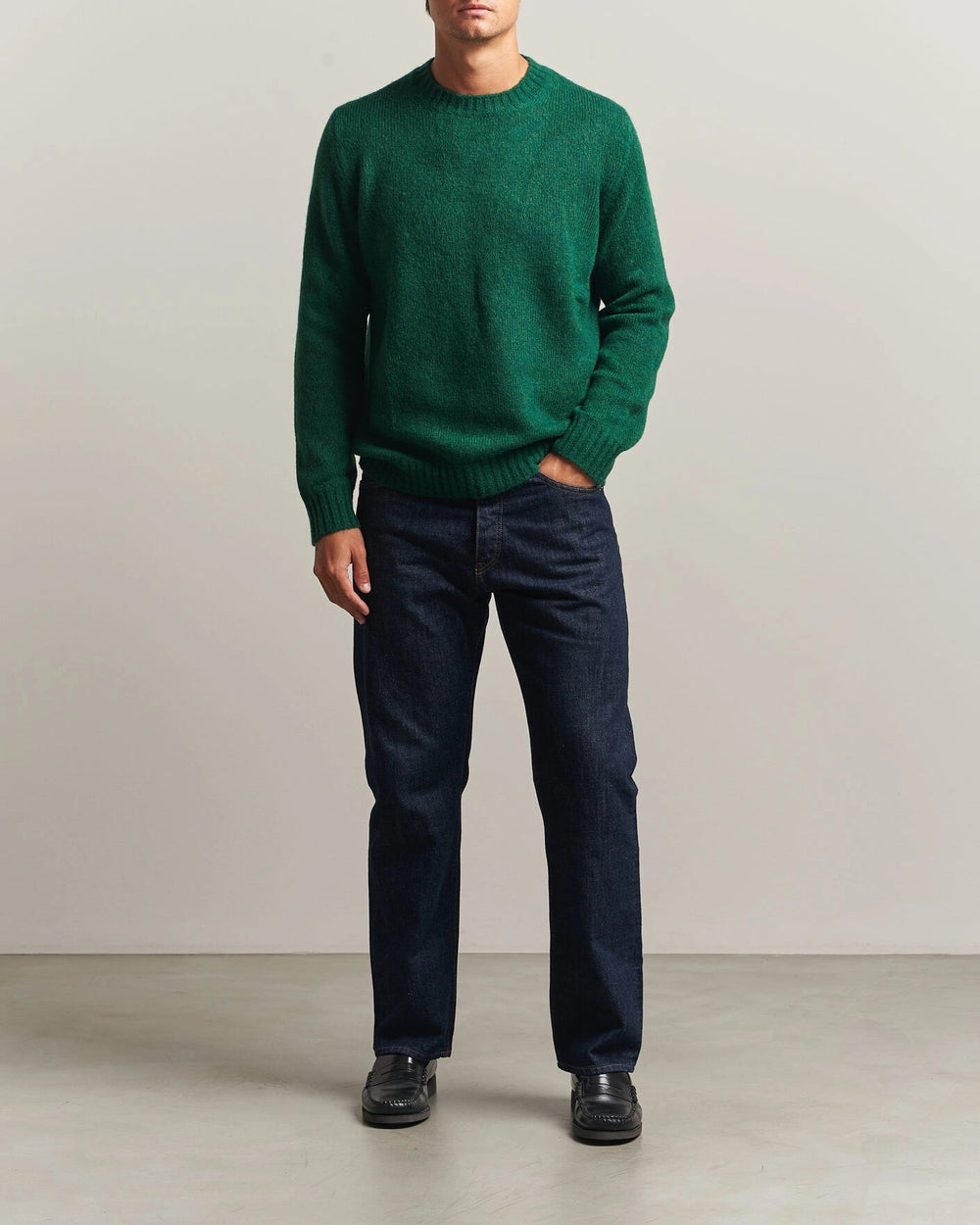 NN.07 - Pull Lee en laine mélangée Vert Eden - Lothaire