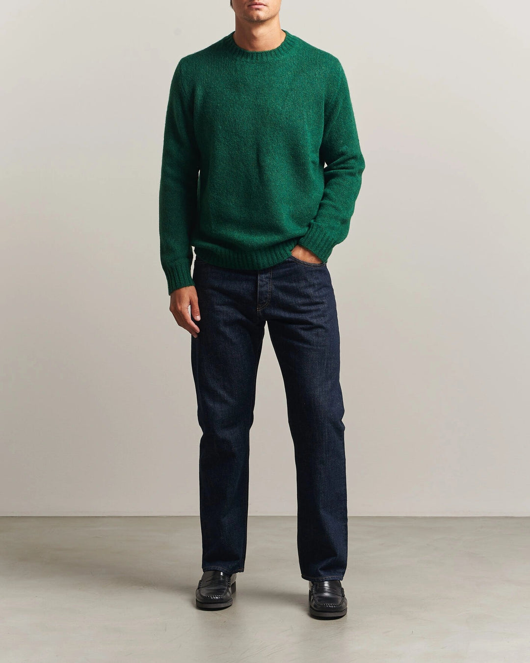 NN.07 - Pull Lee en laine mélangée Vert Eden - Lothaire