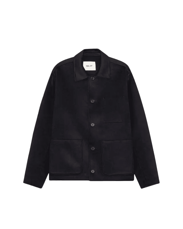 NN.07 - Veste Morgan en Laine Brossée Bleu Marine - Lothaire