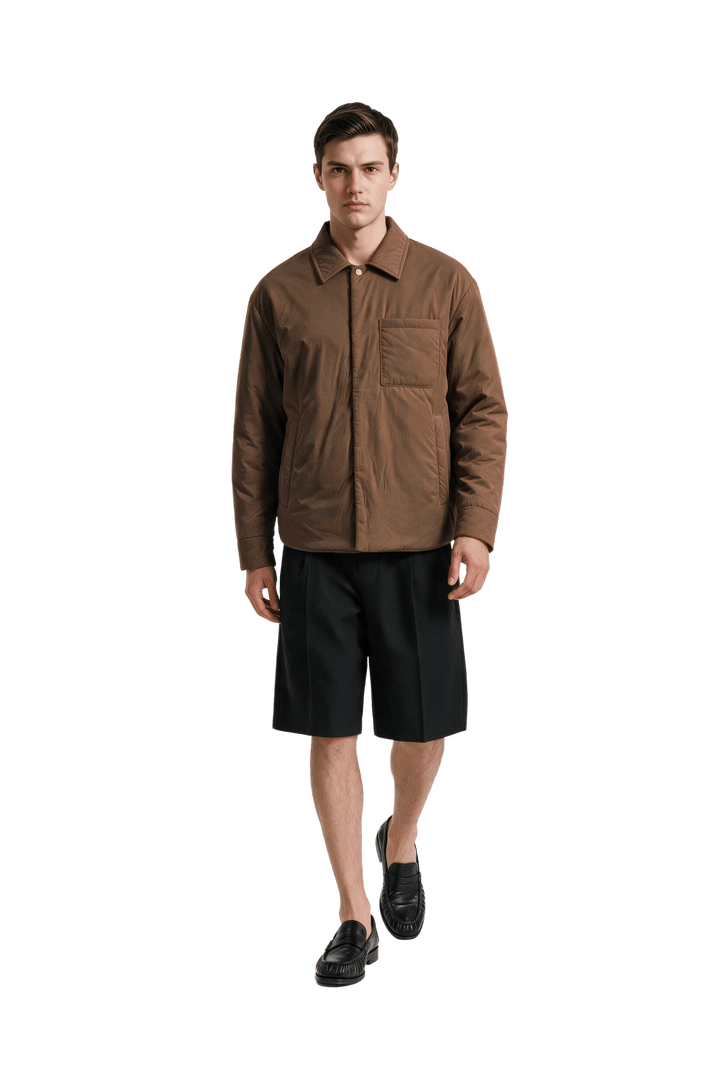 NOMAKA - Blouson rembourré léger Vial Marron - Lothaire