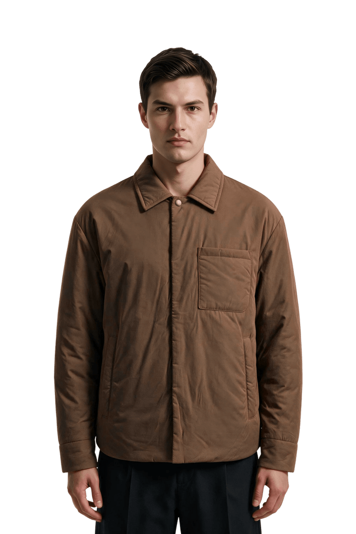NOMAKA - Blouson rembourré léger Vial Marron - Lothaire