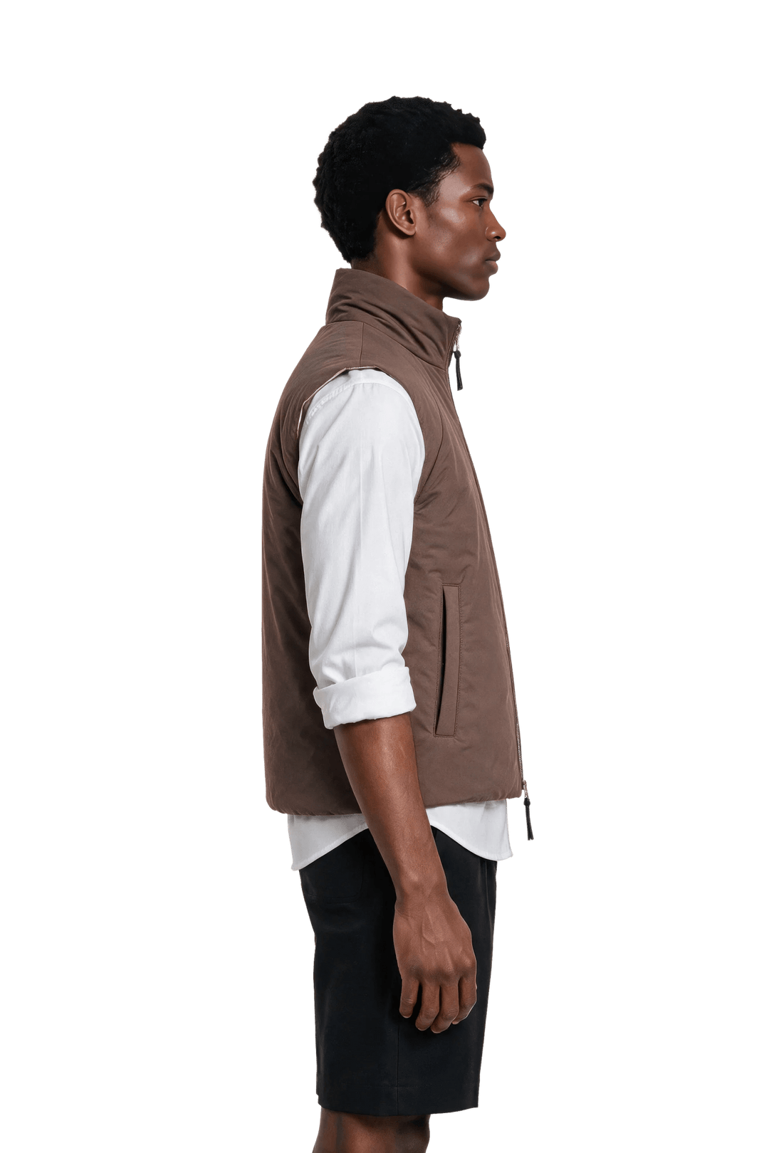 NOMAKA - Gilet léger Alvier Marron/Blanc - Lothaire