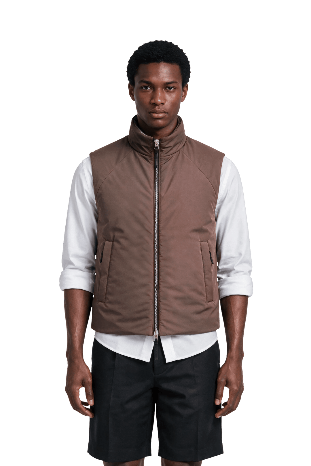 NOMAKA - Gilet léger Alvier Marron/Blanc - Lothaire