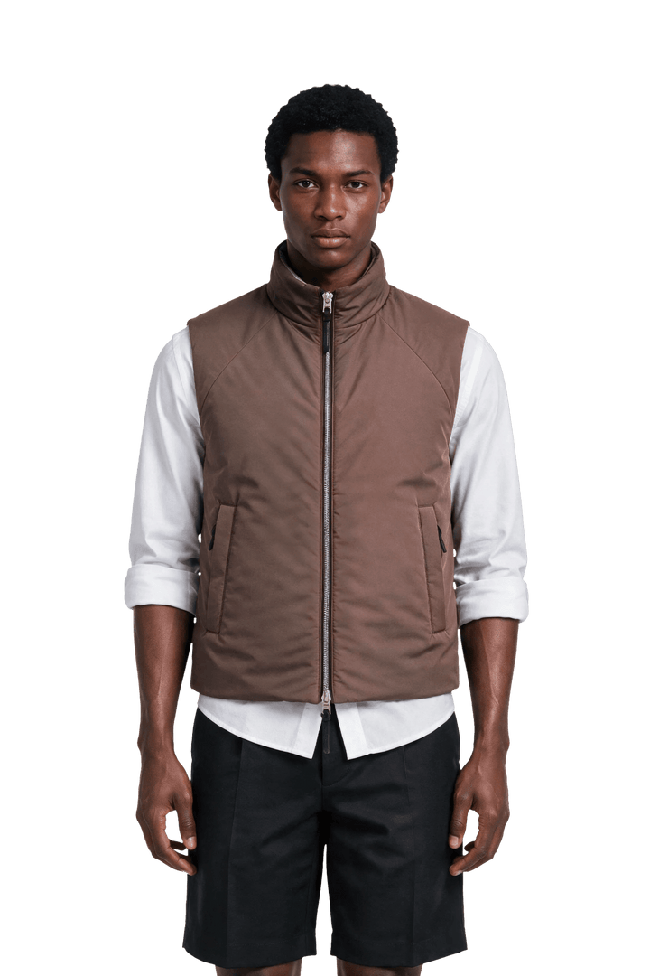 NOMAKA - Gilet léger Alvier Marron/Blanc - Lothaire