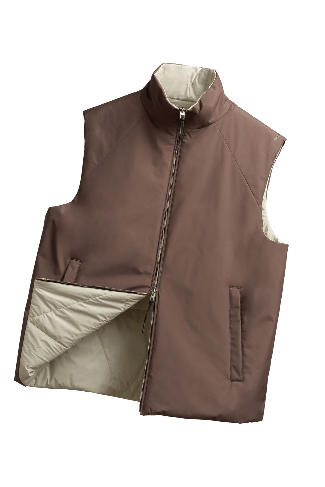 NOMAKA - Gilet léger Alvier Marron/Blanc - Lothaire