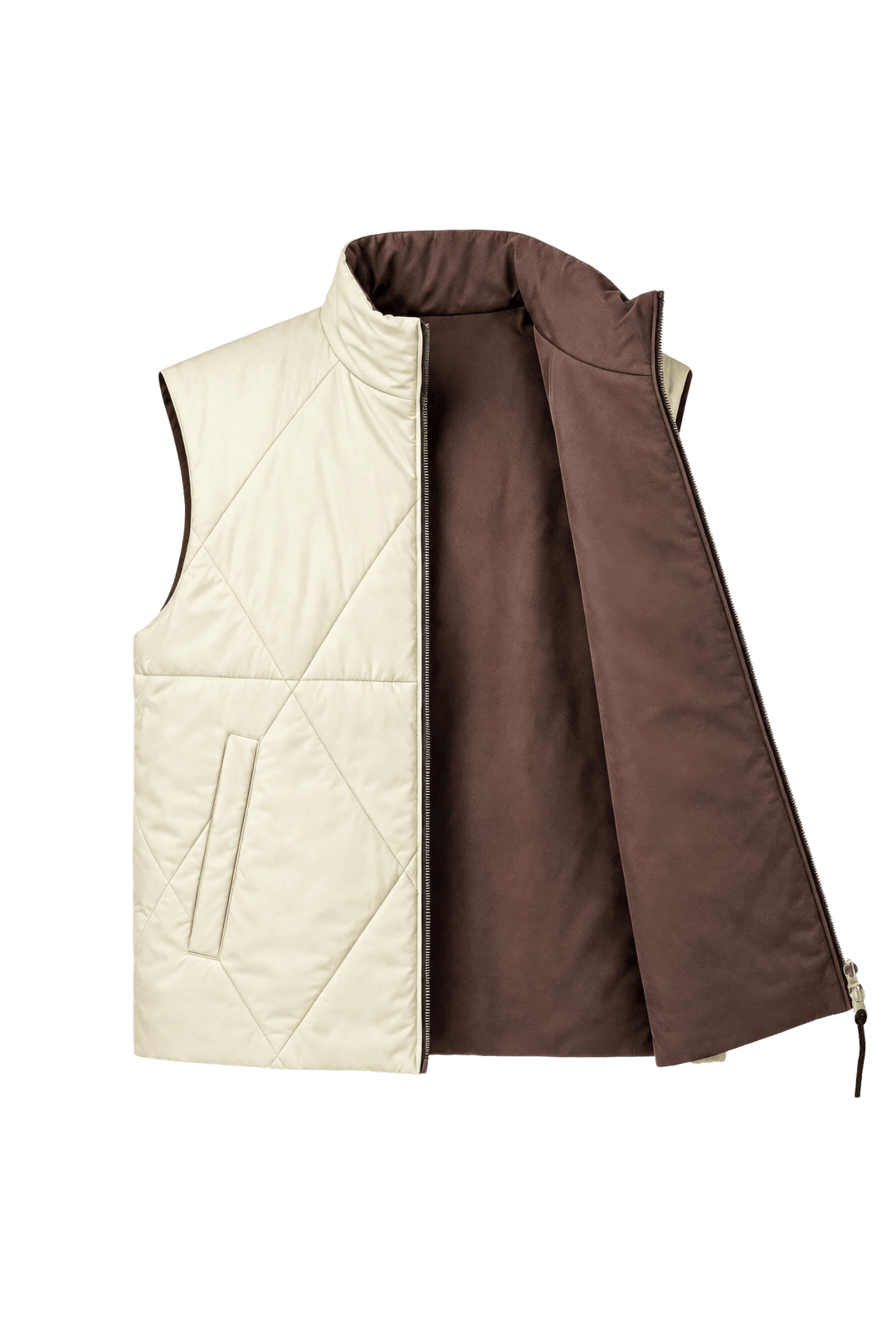 NOMAKA - Gilet léger Alvier Marron/Blanc - Lothaire