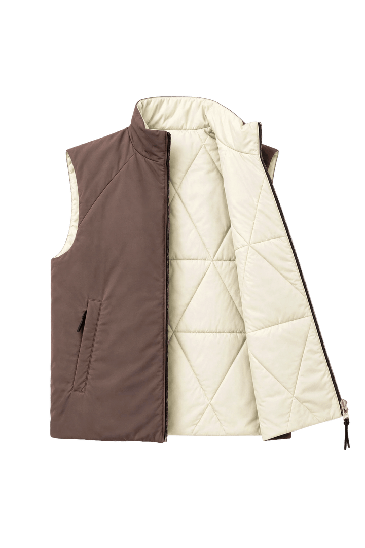NOMAKA - Gilet léger Alvier Marron/Blanc - Lothaire