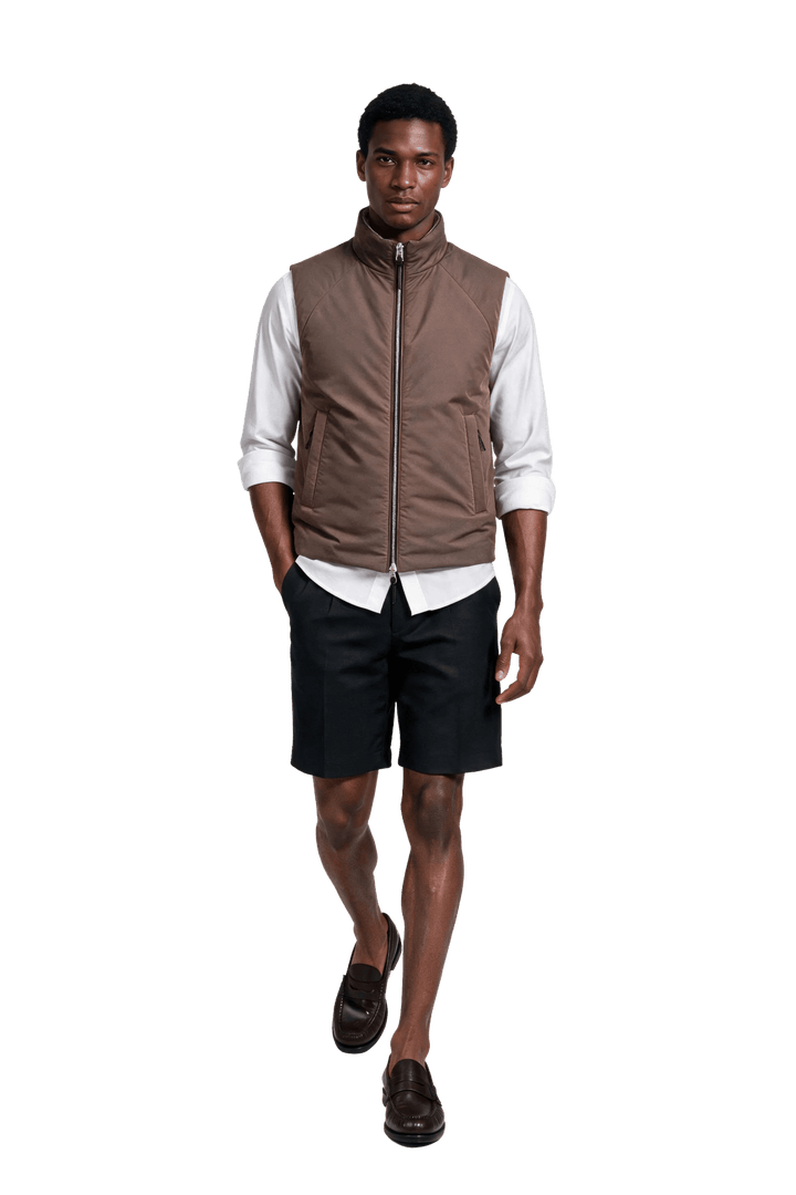NOMAKA - Gilet léger Alvier Marron/Blanc - Lothaire