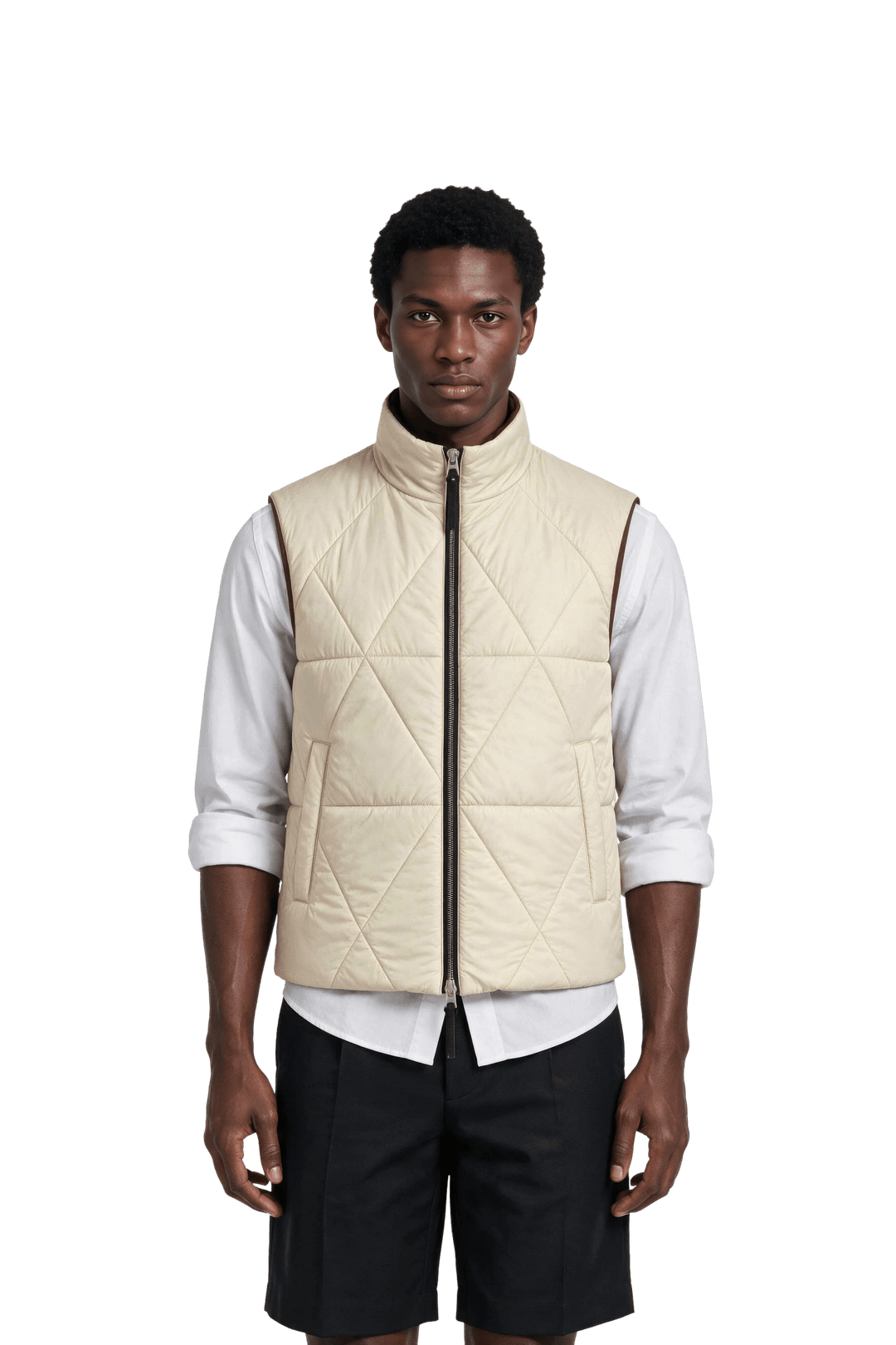 NOMAKA - Gilet léger Alvier Marron/Blanc - Lothaire