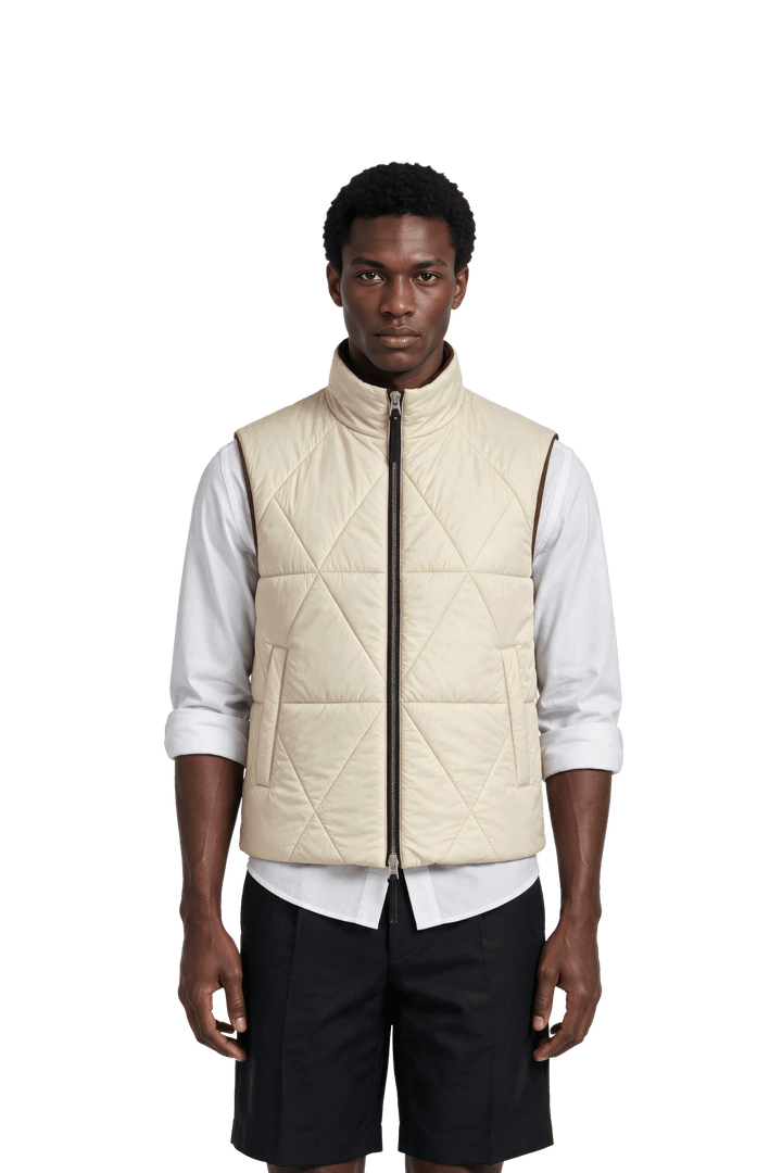 NOMAKA - Gilet léger Alvier Marron/Blanc - Lothaire