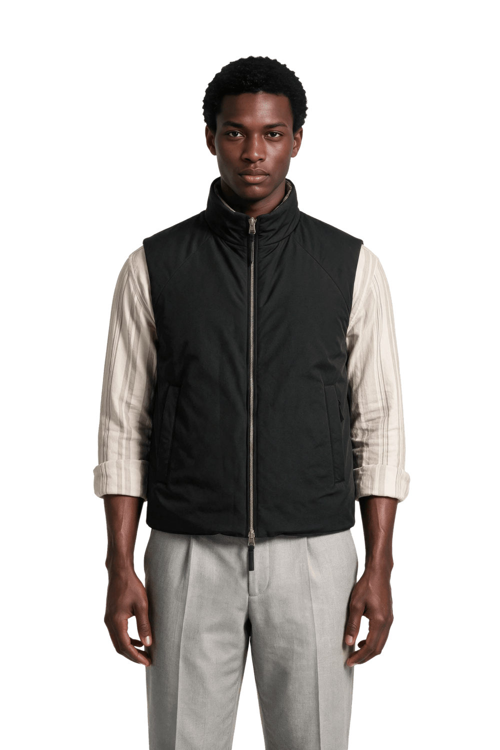 NOMAKA - Gilet léger Alvier Noir/Vert - Lothaire