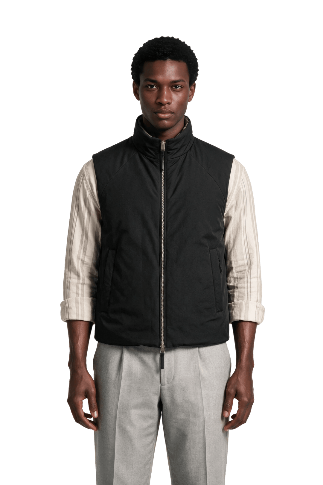NOMAKA - Gilet léger Alvier Noir/Vert - Lothaire