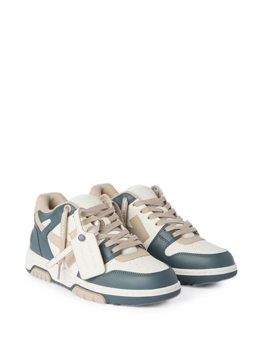 OFF-WHITE - Baskets Out of Office Vert / Beige - Lothaire