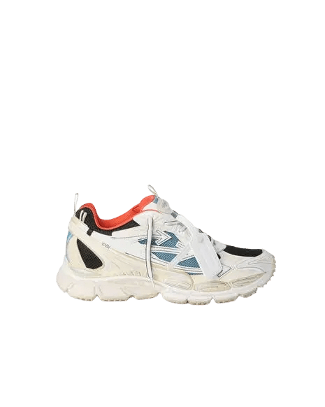 OFF-WHITE - Sneakers Be Right Back Worn Out Bleu et Blanc - Lothaire