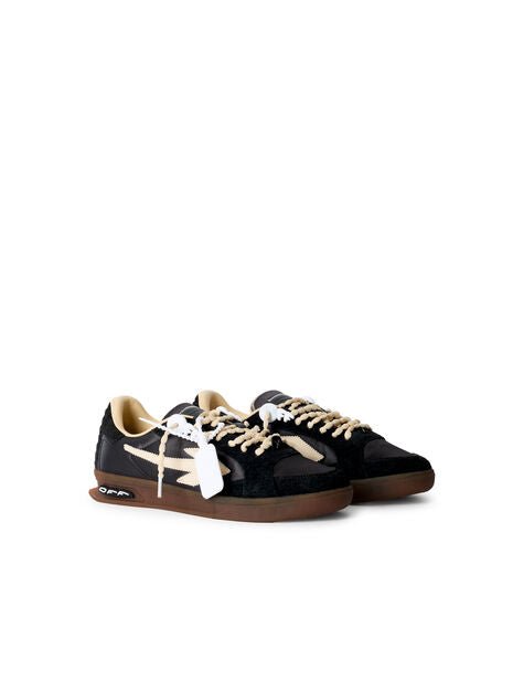 OFF-WHITE - Sneakers End Of Play en Nylon et Daim Noir et Beige - Lothaire