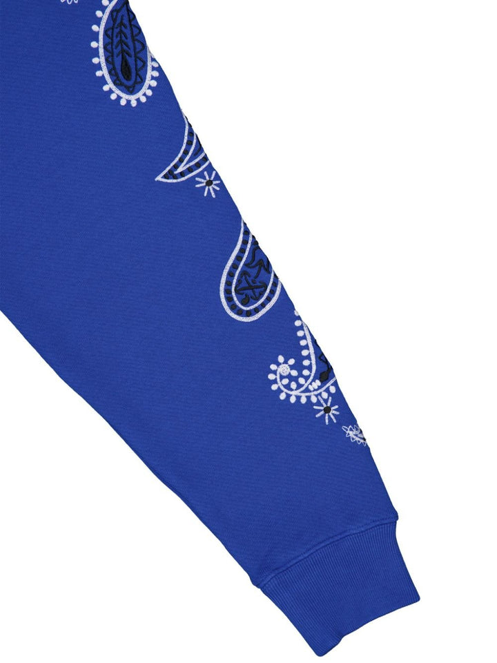 Off - white Sweat-shirt col rond bandana bleu royal - Lothaire