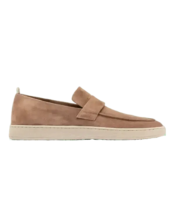 OFFICINE CREATIVE - Mocassins Penny en Daim Marron clair - Lothaire