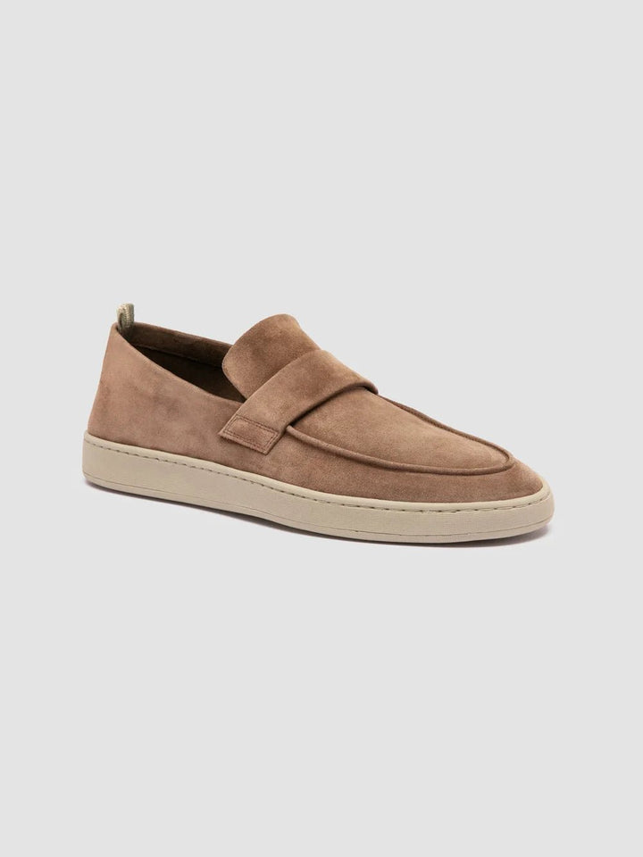 OFFICINE CREATIVE - Mocassins Penny en Daim Marron clair - Lothaire