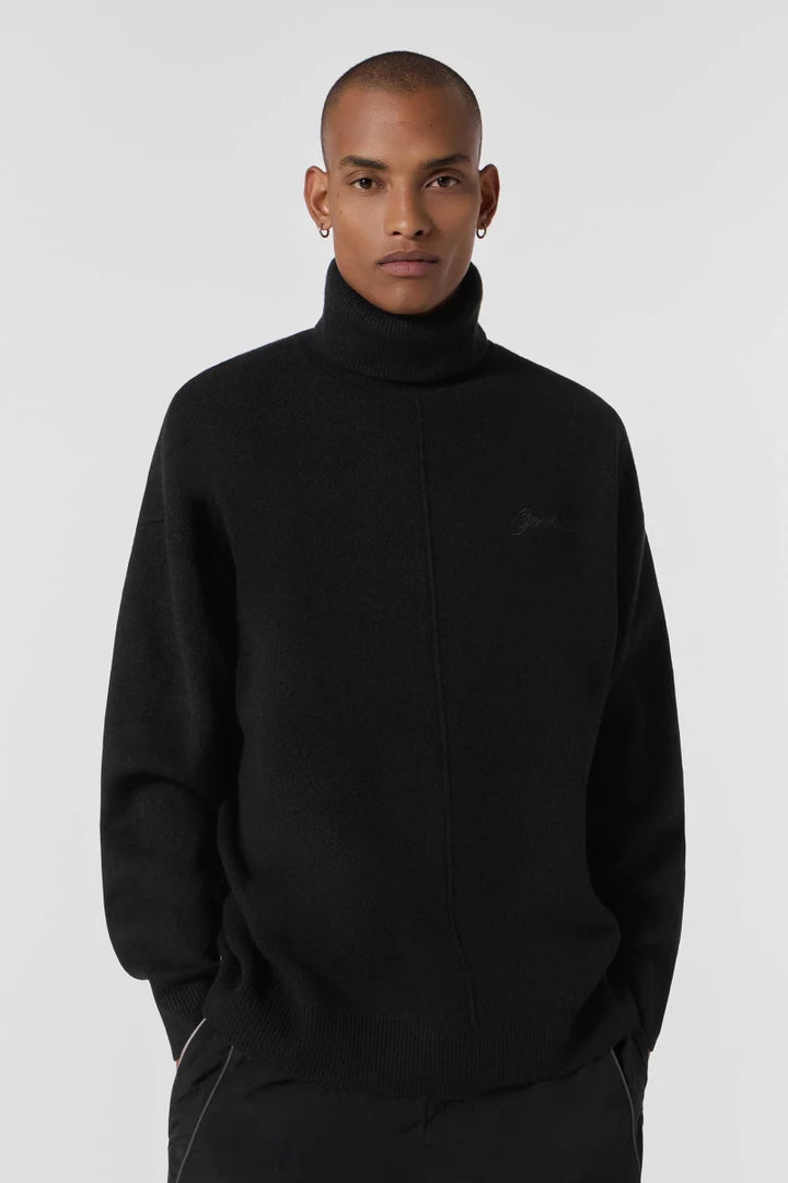 GERTRUDE - Pull Oliver col roulé Noir