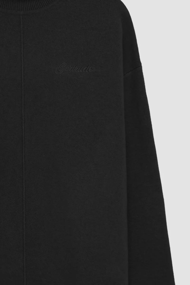 GERTRUDE - Pull Oliver col roulé Noir