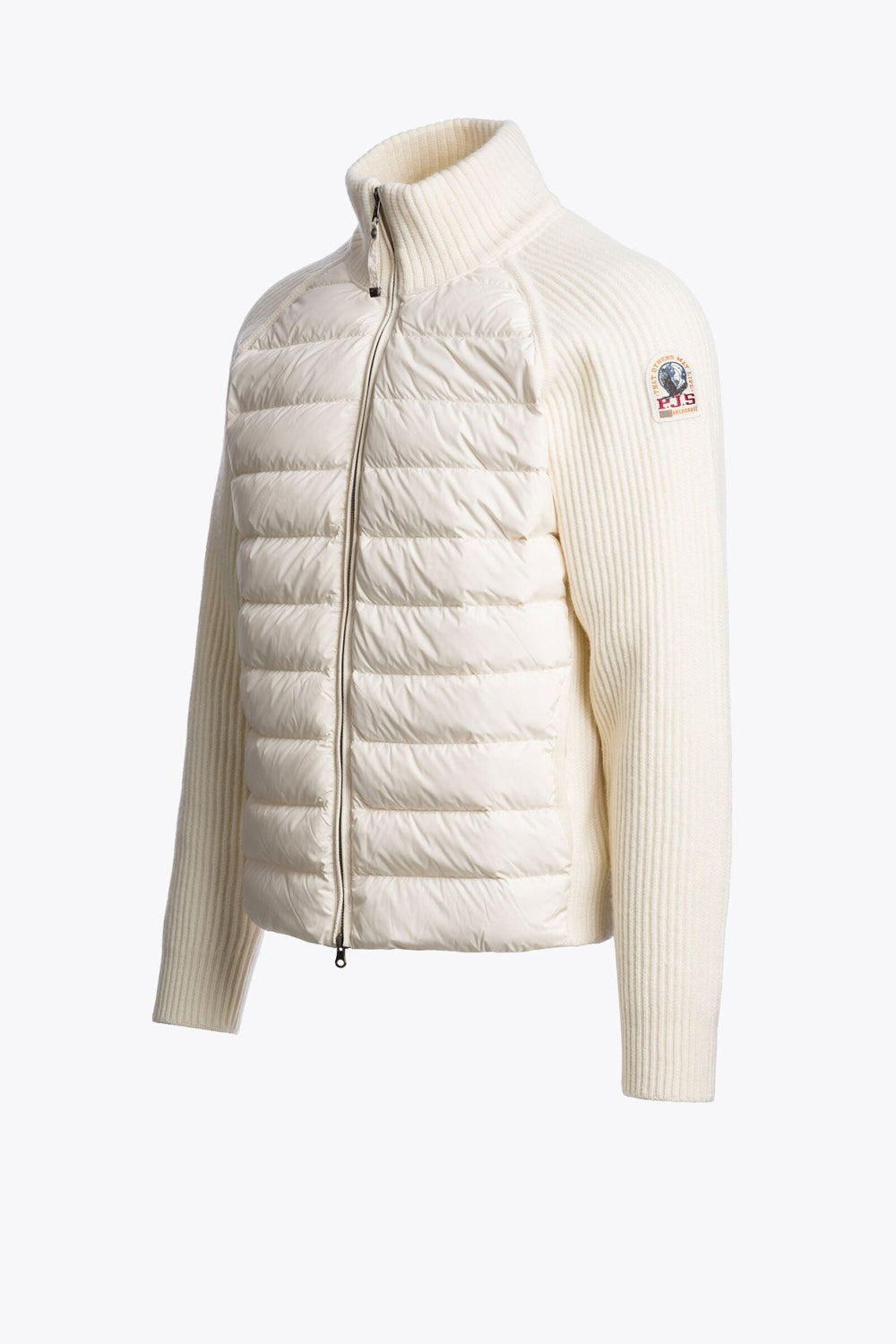 PARAJUMPERS - Cardigan hybride Olmo en laine mérinos et duvet Ivoire - Lothaire