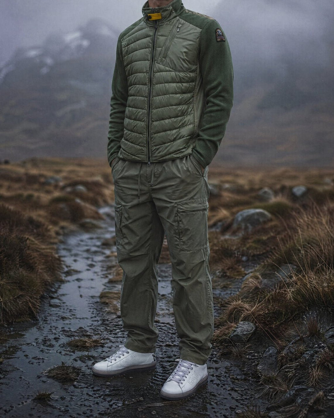 PARAJUMPERS - Jayden - Hybrid Jacket Vert Lichen - Lothaire