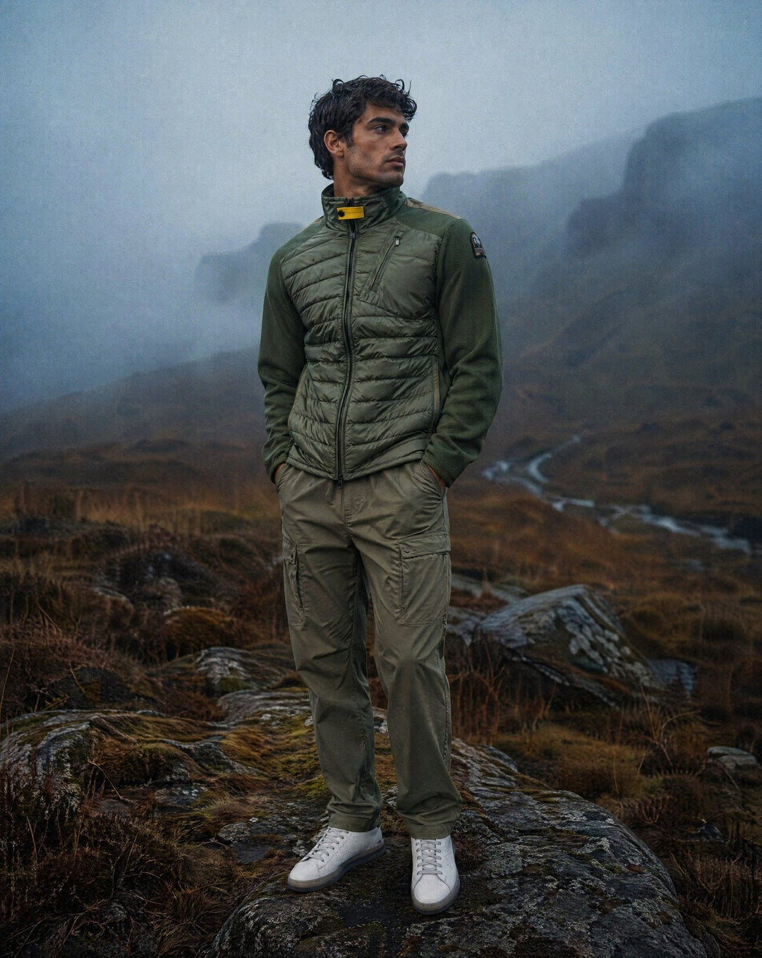 PARAJUMPERS - Jayden - Hybrid Jacket Vert Lichen - Lothaire
