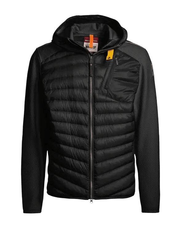 PARAJUMPERS - Nolan - Hybrid Jacket Noir - Lothaire