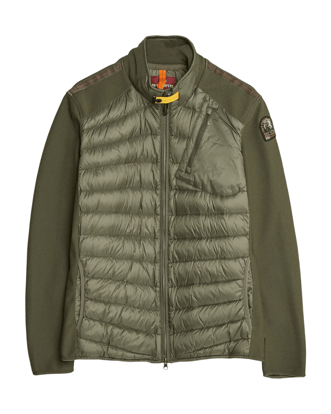 PARAJUMPERS - Veste hybride Jayden Warm Up en duvet Vert romarin - Lothaire