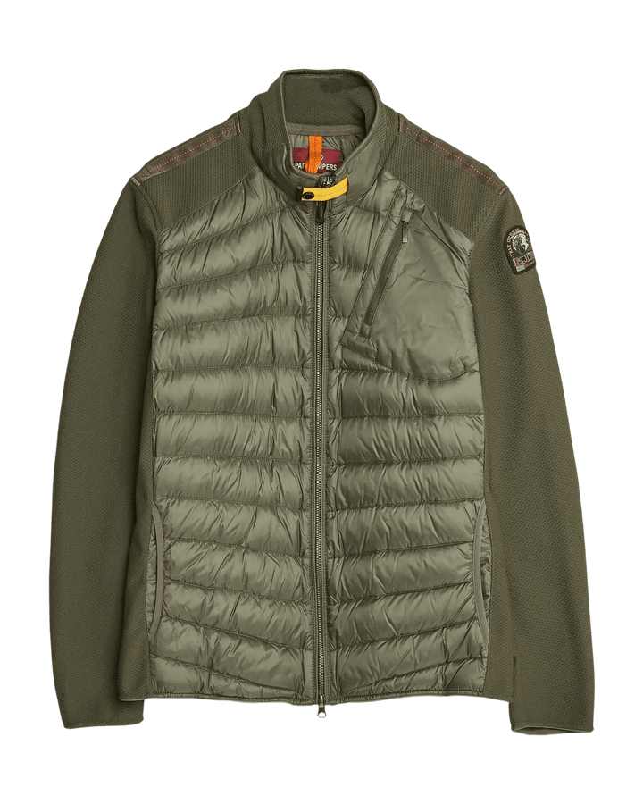 PARAJUMPERS - Veste hybride Jayden Warm Up en duvet Vert romarin - Lothaire