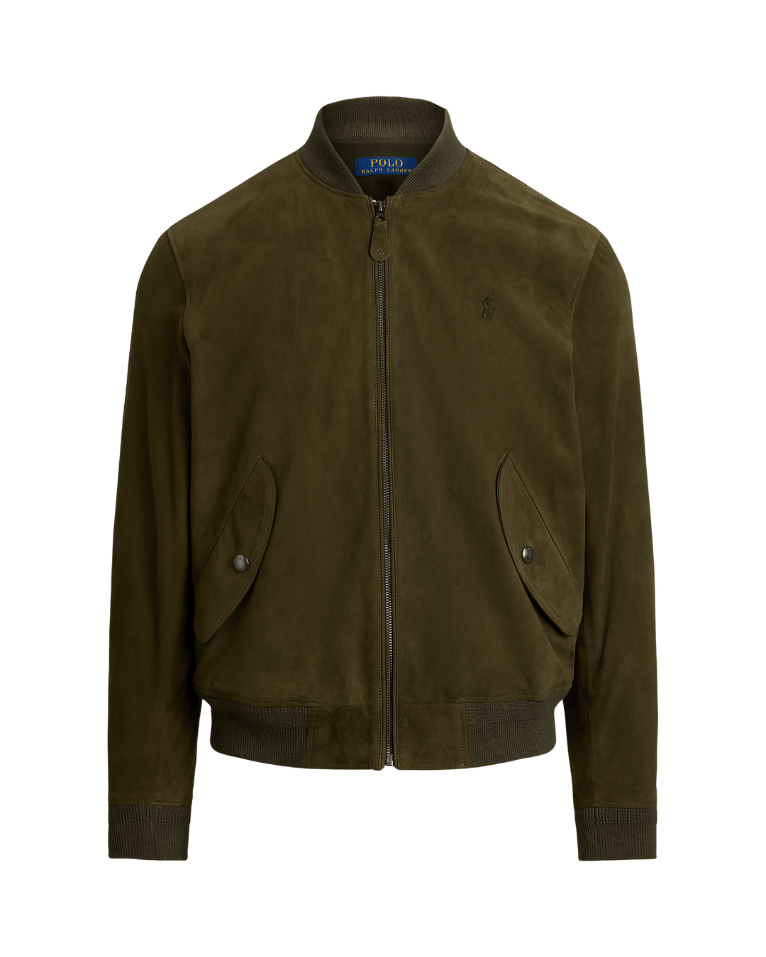 POLO RALPH LAUREN - Bomber en daim Dark Loden - Lothaire