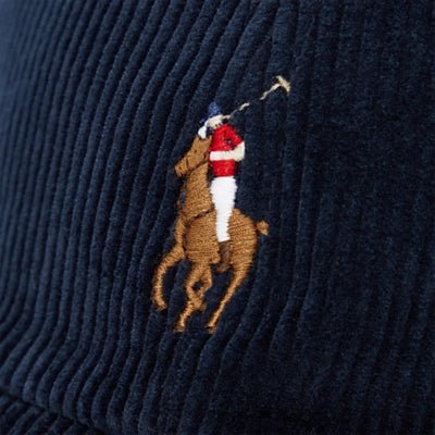 Polo Ralph Lauren - Casquette Baseball en velours marine - Lothaire