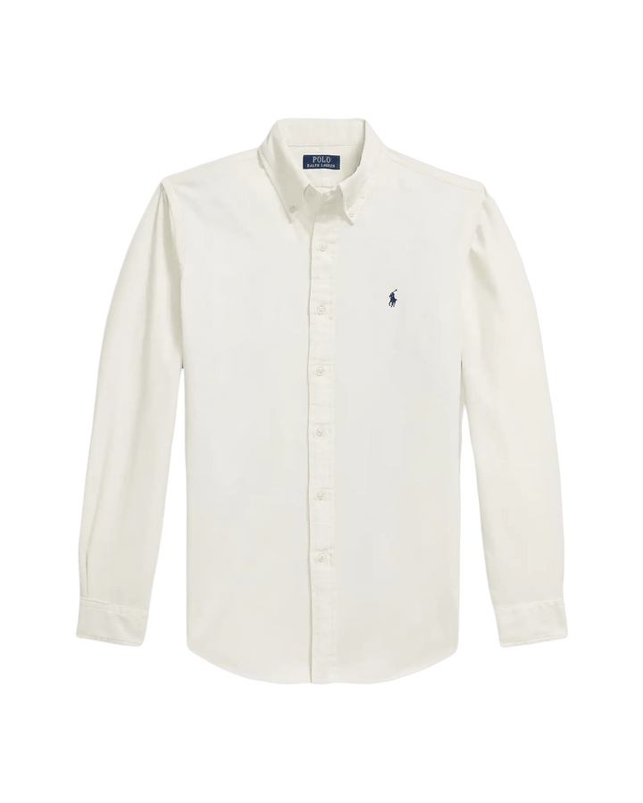 POLO RALPH LAUREN - Chemise ajustée en velours côtelé de coton Crème - Lothaire