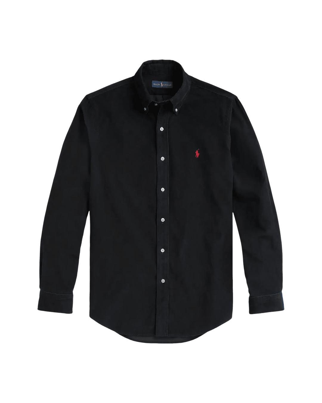 POLO RALPH LAUREN - Chemise ajustée en velours côtelé de coton Noir - Lothaire