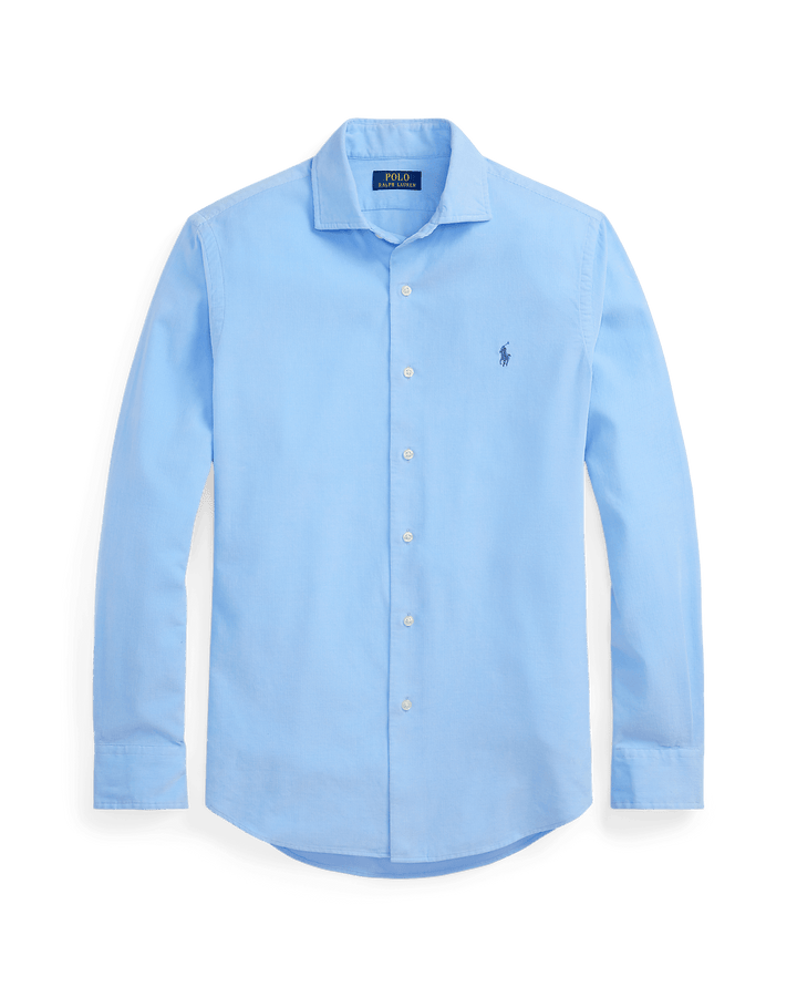 POLO RALPH LAUREN - Chemise Custom Fit en velours côtelé Bleu bébé - Lothaire