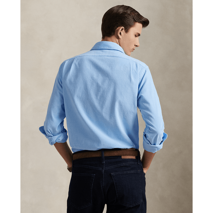 POLO RALPH LAUREN - Chemise Custom Fit en velours côtelé Bleu bébé - Lothaire
