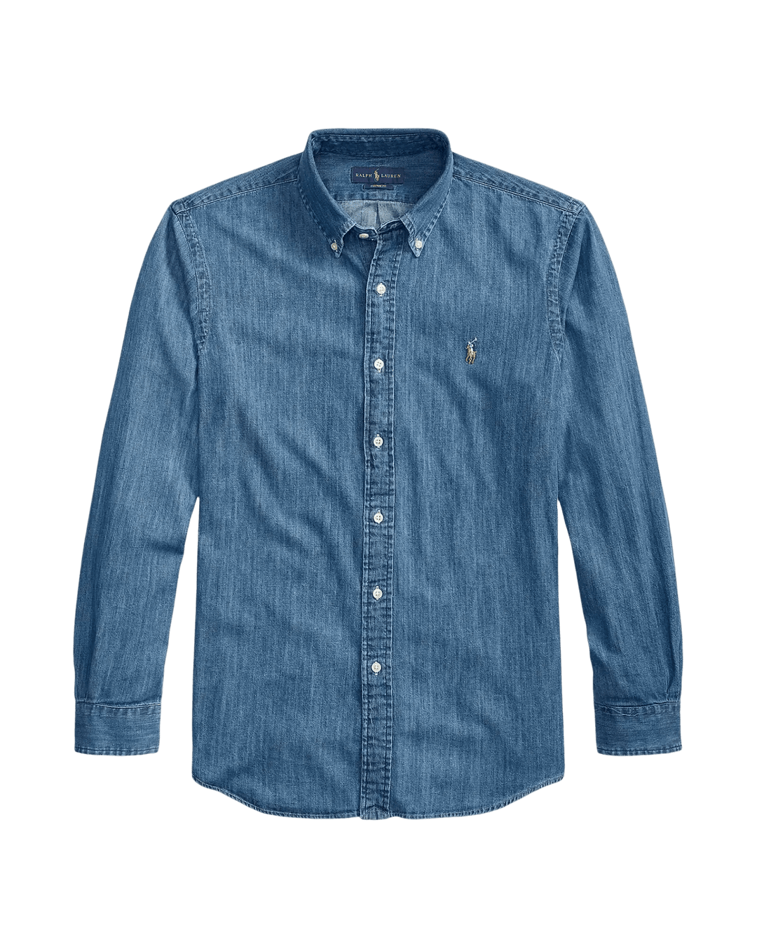 POLO RALPH LAUREN - Chemise en denim coupe ajustée Bleu - Lothaire