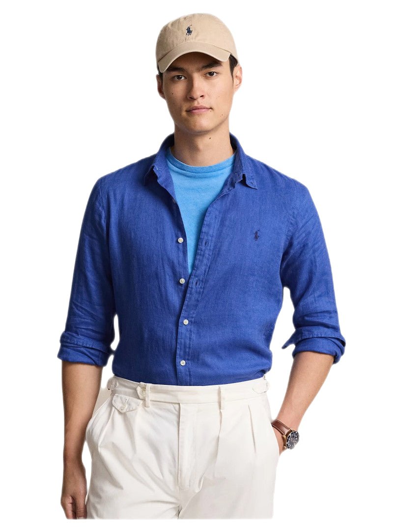Polo Ralph Lauren - Chemise en lin bleu - Lothaire