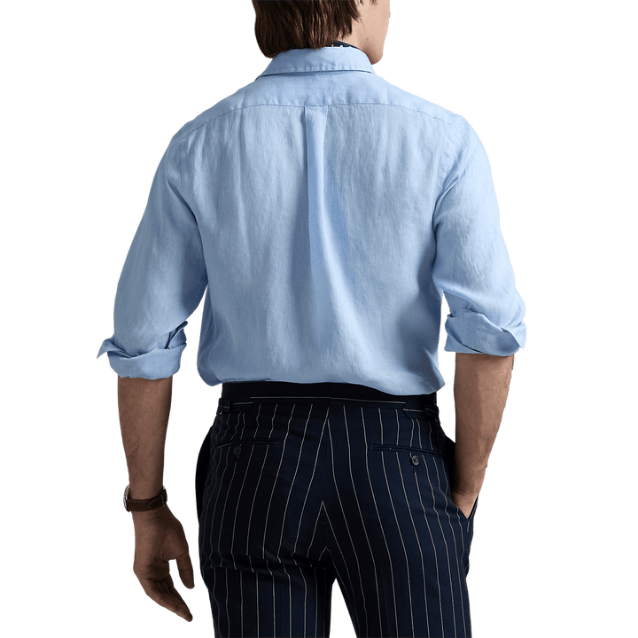 POLO RALPH LAUREN - Chemise en lin Custom Fit Bleu ciel - Lothaire