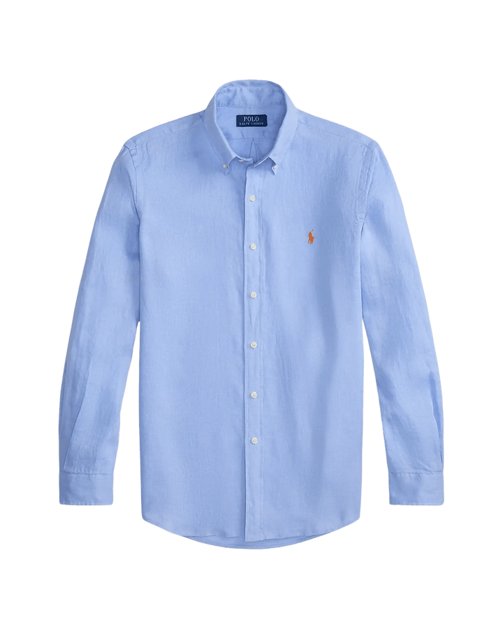POLO RALPH LAUREN - Chemise en lin Custom Fit Bleu clair - Lothaire
