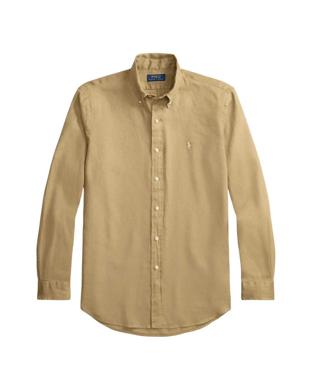 POLO RALPH LAUREN - Chemise en lin Custom Fit Café au lait - Lothaire