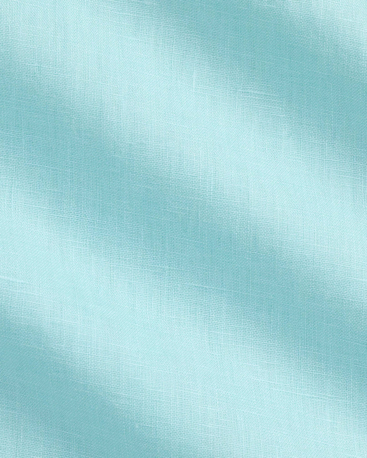 POLO RALPH LAUREN - Chemise en lin Slim Fit Bleu turquoise - Lothaire