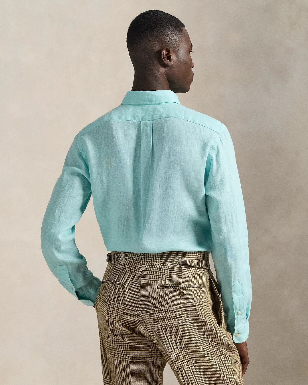 POLO RALPH LAUREN - Chemise en lin Slim Fit Bleu turquoise - Lothaire