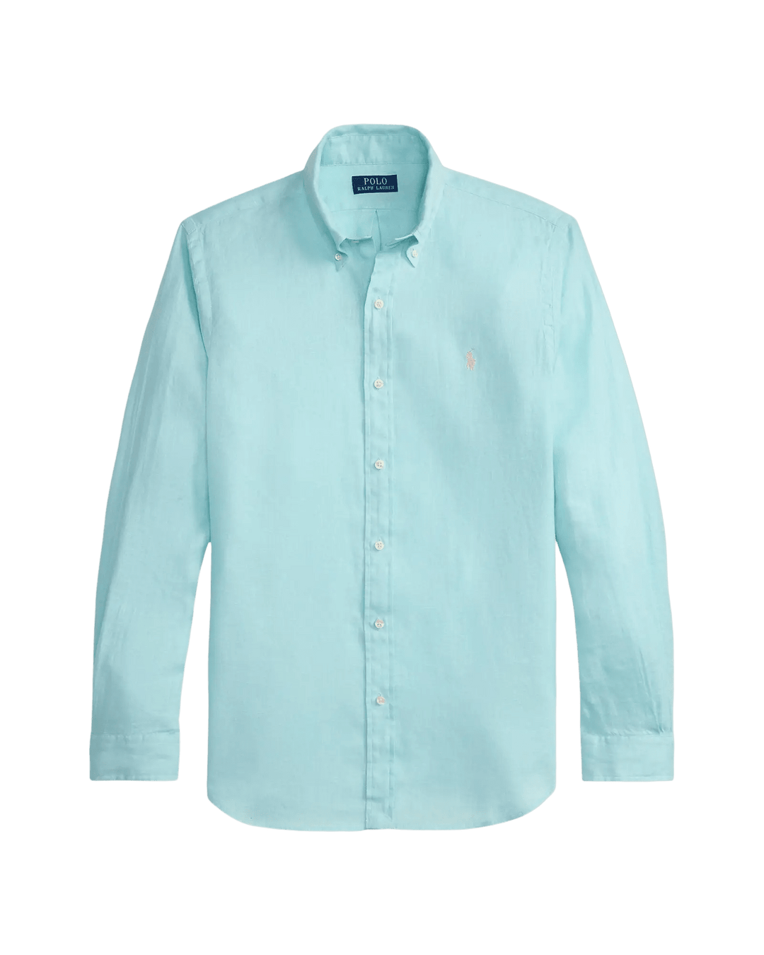 POLO RALPH LAUREN - Chemise en lin Slim Fit Bleu turquoise - Lothaire