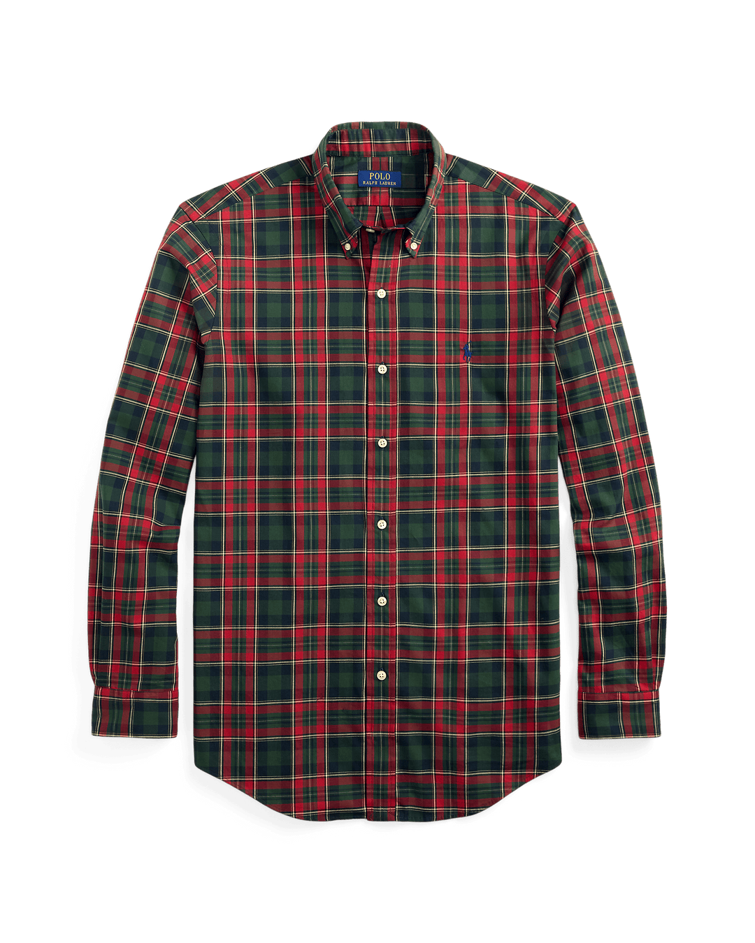 POLO RALPH LAUREN - Chemise en sergé écossais coupe ajustée Forest/Red multi - Lothaire