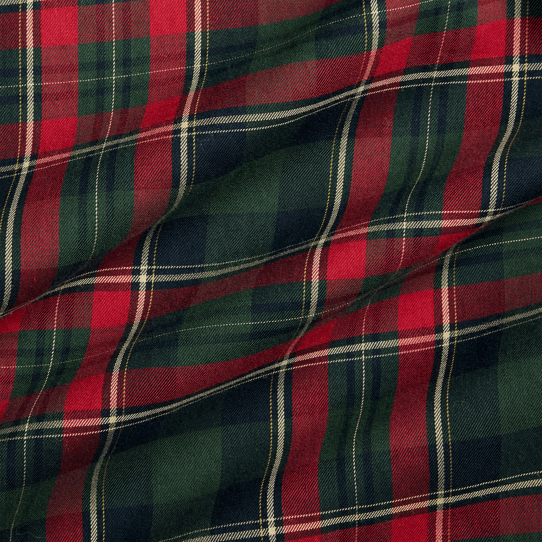POLO RALPH LAUREN - Chemise en sergé écossais coupe ajustée Forest/Red multi - Lothaire
