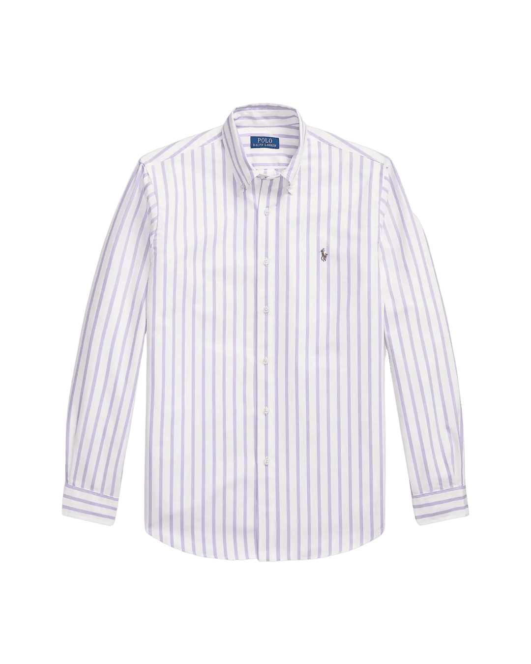 POLO RALPH LAUREN - Chemise Oxford à rayures Custom Fit Chardon Blanc - Lothaire