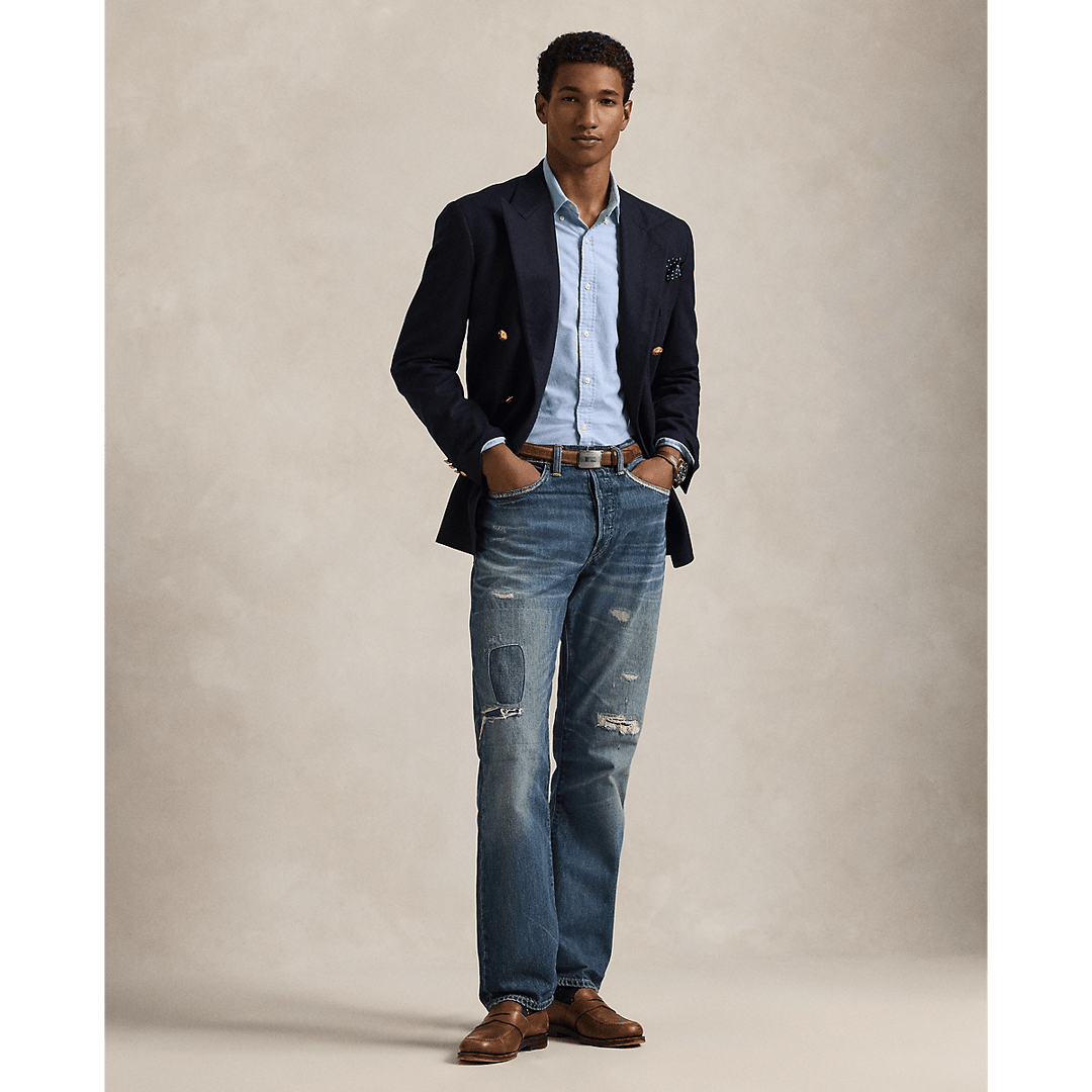 POLO RALPH LAUREN - Chemise Oxford cintrée Bleu - Lothaire